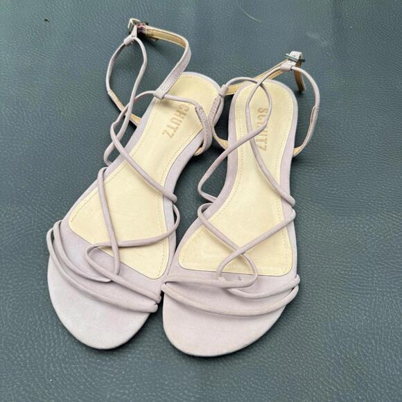 SCHUTZ Boyet Women's 7 Pink Purple Sandals Strappy Classic Bloomingdales - Picture 1 of 5